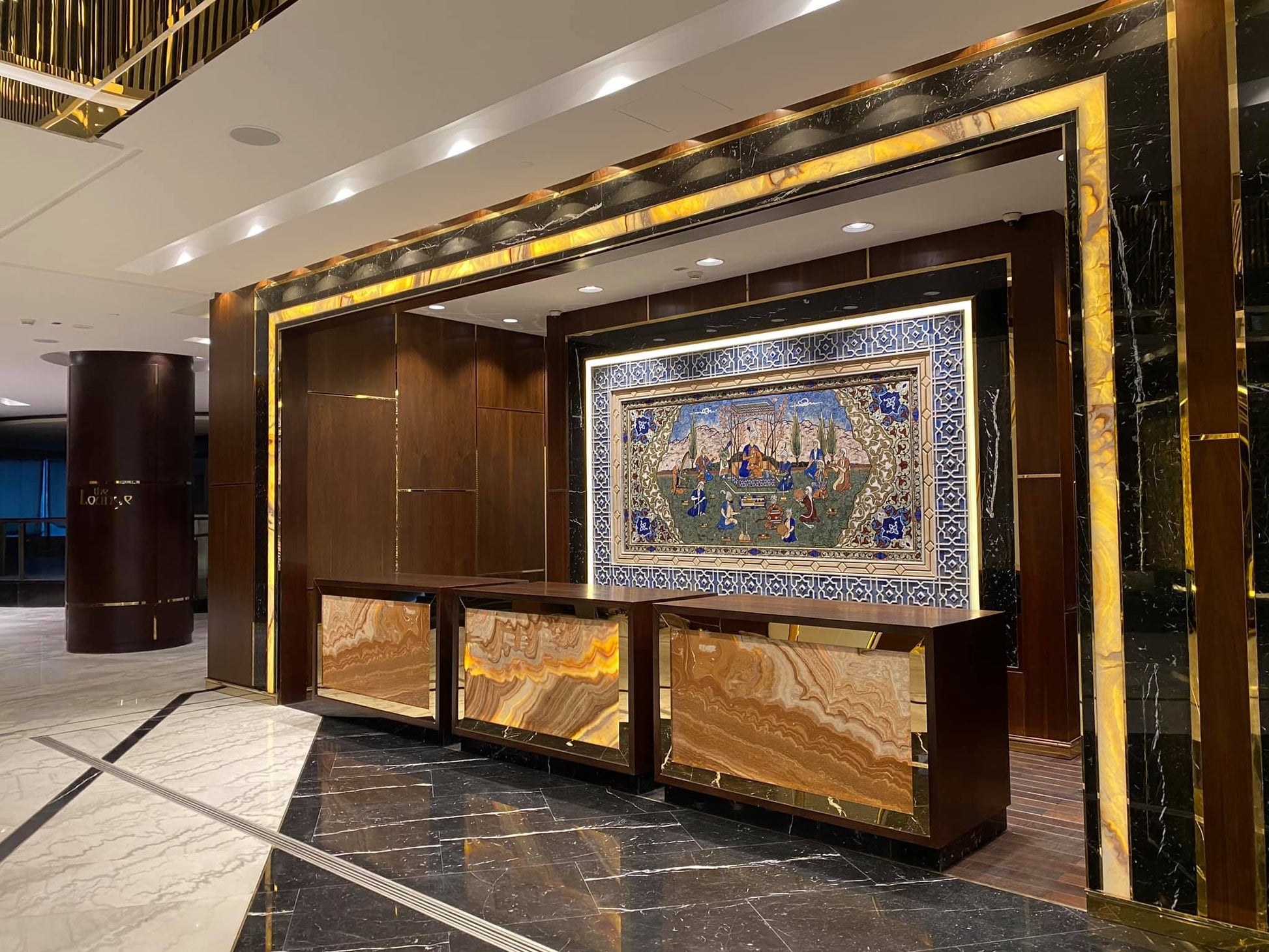 Marble Medallion Project in Tajikistan Hyatt Regency